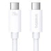 fast Charging Cable Baseus Superior 2 USB-C to USB-C 240W 1,8m (white) - USB-C to USB-C<<<USB cables<<<GSM