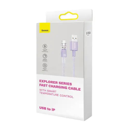Fast Charging cable Baseus USB-A to Lightning Explorer Series 1m 2.4A (purple) - USB to Lightning<<<USB cables<<<GSM