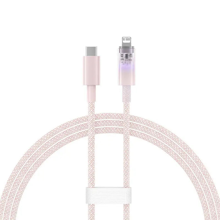 Fast Charging cable Baseus USB-C to Lightning Explorer Series 1m 20W (pink) - USB-C to Lightning<<<USB cables<<<GSM