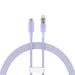 Fast Charging cable Baseus USB-C to Lightning Explorer Series 1m 20W (purple) - USB-C to Lightning<<<USB cables<<<GSM