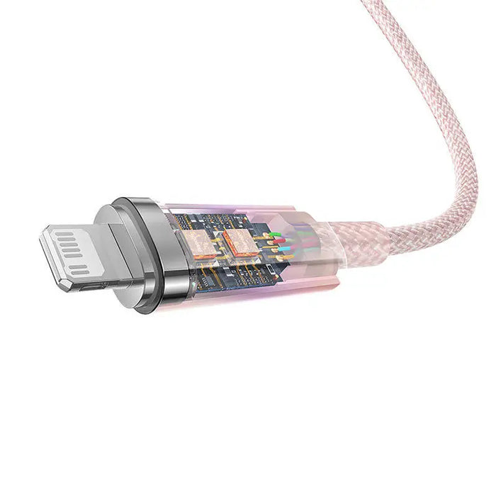 Fast Charging cable Baseus USB-C to Lightning Explorer Series 1m 20W (pink) - USB-C to Lightning<<<USB cables<<<GSM