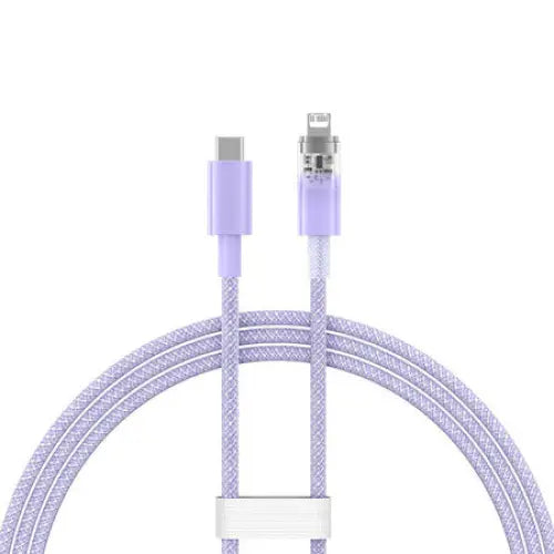 Fast Charging cable Baseus USB-C to Lightning Explorer Series 1m 20W (purple) - USB-C to Lightning<<<USB cables<<<GSM