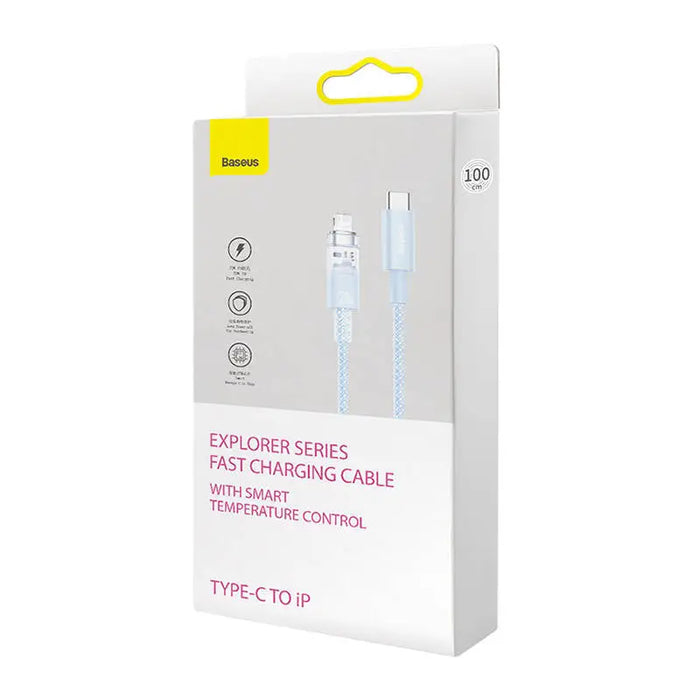 Fast Charging cable Baseus USB-C to Lightning Explorer Series 1m 20W (blue) - USB-C to Lightning<<<USB cables<<<GSM