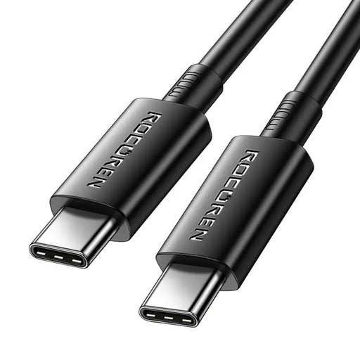 Fast Charging cable Rocoren USB-C to USB-C Simples Series 100W 1m (black) - USB-C to USB-C<<<USB cables<<<GSM