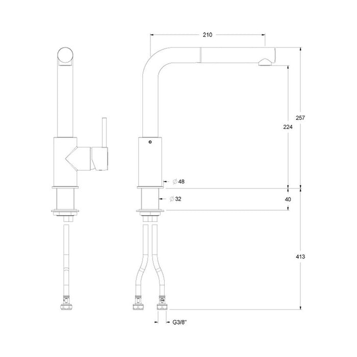 KITCHEN MIXER WITH GRANITE COVER WHITE FAT 68936-1001