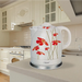Feel-Maestro MR-066-RED FLOWERS electric kettle 1.5 L 1200 W Red White - Electric kettlesAGD-CZE<<<Home Appliance