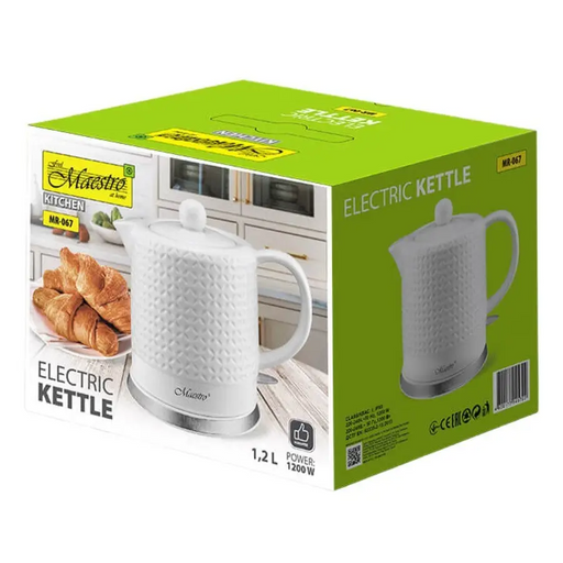 Feel-Maestro MR067 electric kettle 1.2 L White 1200 W - Electric kettlesAGD-CZE<<<Home Appliance