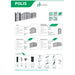 FENCE POST 5X5X200CM POLARGOS POLIS/RITA - Аксесоари за пана врати мрежи и покривала<<<Мрежи и