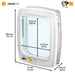 FERPLAST Swing 11 - Door for medium dogs and big cats white - Universal cages and carriers (for dogs