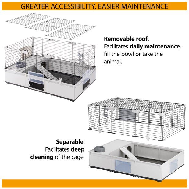 FERPLAST Modular 2 - cage for rabbit and domestic guinea pig - 109 x 72 x 56cm
