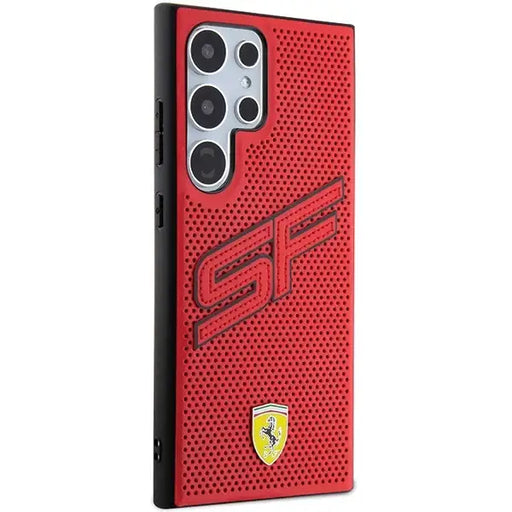 Ferrari Big SF Perforated case for Samsung Galaxy S24 Ultra - red - Cell phone cases and covers<<<HurtelXML