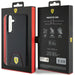 Ferrari Carbon Stitched Bottom case for Samsung Galaxy S24+ - black - Cell phone cases and covers<<<HurtelXML