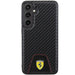 Ferrari Carbon Stitched Bottom case for Samsung Galaxy S24+ - black - Cell phone cases and covers<<<HurtelXML