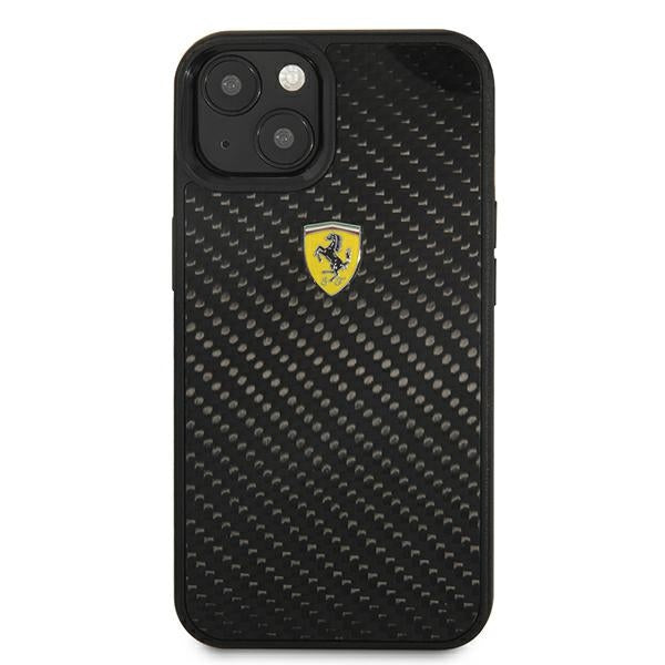 Ferrari FEHCP13SFCABK iPhone 13 mini 5.4’’ black/black hardcase On Track Real Carbon - Cell phone cases