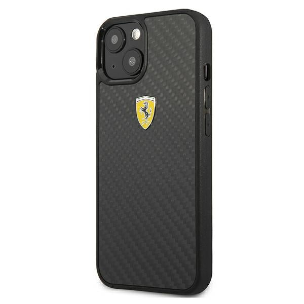 Ferrari FEHCP13SFCABK iPhone 13 mini 5.4’’ black/black hardcase On Track Real Carbon - Cell phone cases