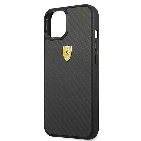 Ferrari FEHCP13SFCABK iPhone 13 mini 5.4’’ black/black hardcase On Track Real Carbon - Cell phone cases