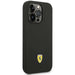 Ferrari FEHCP14LSIBBK iPhone 14 Pro 6.1’’ black/black hardcase Silicone Metal Logo - Cell phone cases