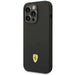 Ferrari FEHCP14LSIBBK iPhone 14 Pro 6.1’’ black/black hardcase Silicone Metal Logo - Cell phone cases