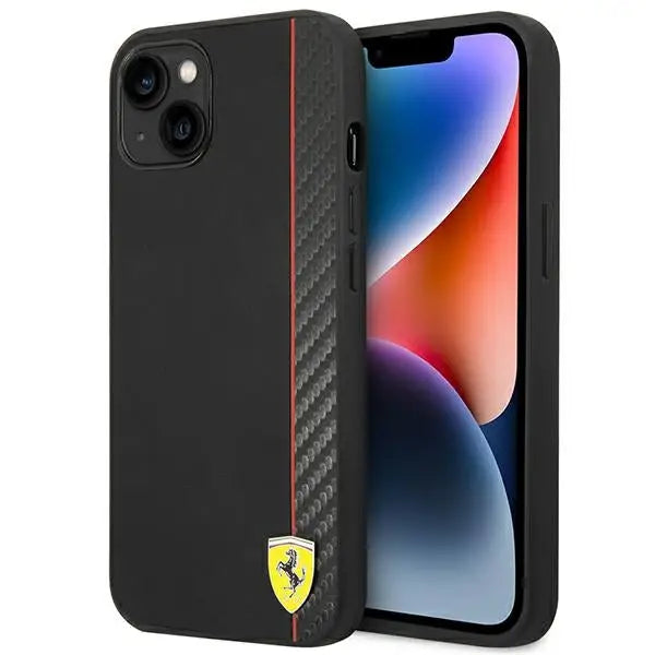 Ferrari FEHCP14MAXBK iPhone 14 Plus 6.7’’ black/black hardcase Carbon - Cell phone cases and covers<<<HurtelXML