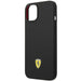 Ferrari FEHCP14MSIBBK iPhone 14 Plus 6.7’’ black/black hardcase Silicone Metal Logo - Cell phone cases