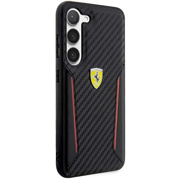 Ferrari FEHCS23MNPYK S23+ S916 black/black hardcase Carbon Contrast Edges - Cell phone cases and covers<<<HurtelXML