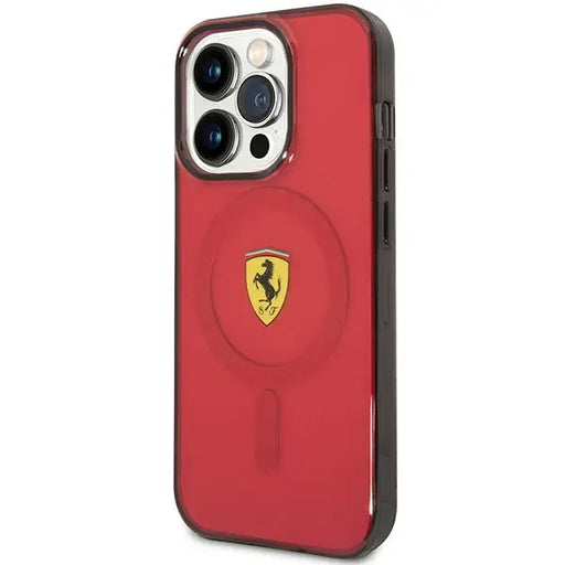 Ferrari FEHMP14LUKR iPhone 14 Pro 6.1’’ red/red hardcase Translucent Magsafe - Cell phone cases and covers<<<HurtelXML