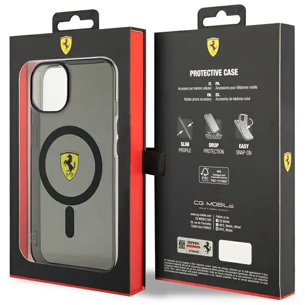 Ferrari FEHMP14MURKK iPhone 14 Plus 6.7’’ black/black hardcase Translucent Magsafe - Cell phone cases