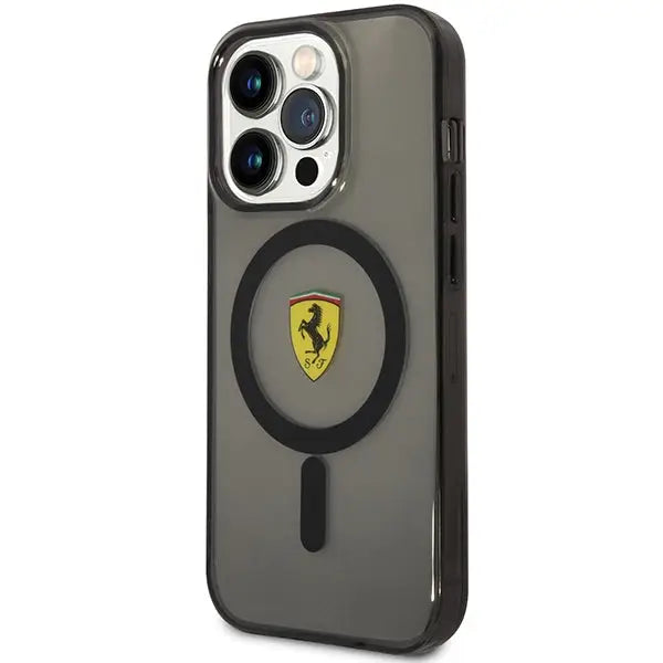 Ferrari FEHMP14XURKK iPhone 14 Pro Max 6.7’’ black/black hardcase Translucent Magsafe - Cell phone cases