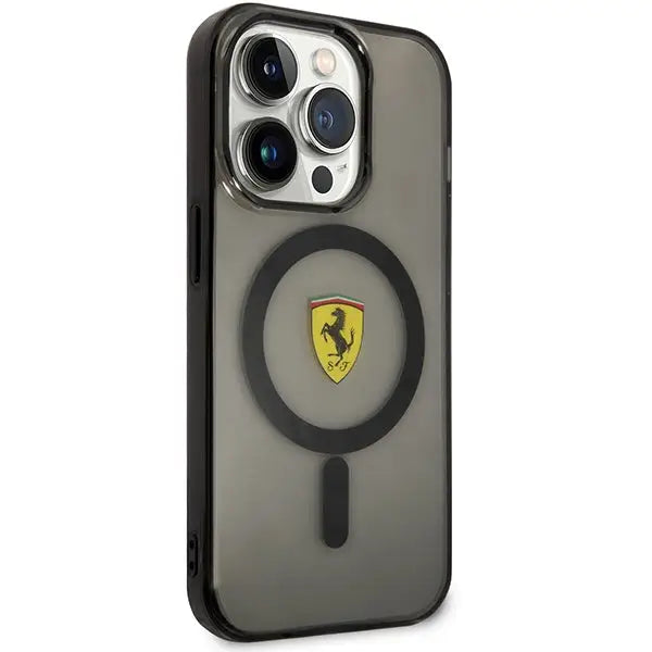 Ferrari FEHMP14XURKK iPhone 14 Pro Max 6.7’’ black/black hardcase Translucent Magsafe - Cell phone cases