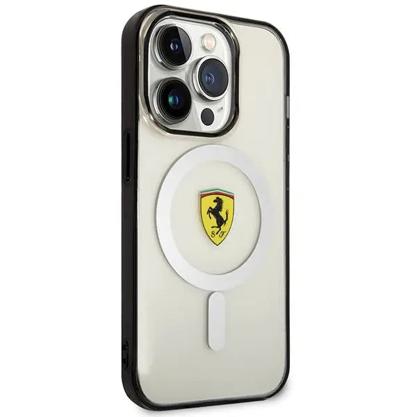 Ferrari FEHMP14XURKT iPhone 14 Pro Max 6.7’’ clear/transparent hardcase Outline Magsafe - Cell phone cases