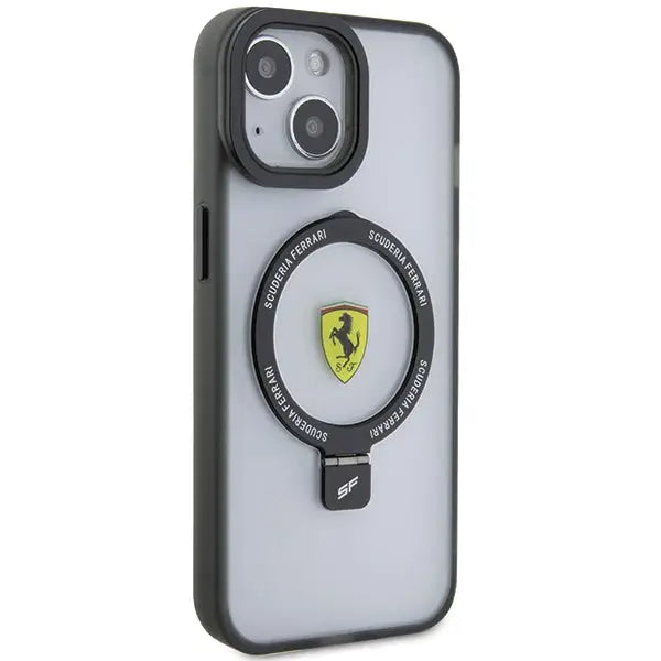 Ferrari FEHMP15SUSCAH iPhone 15 6.1’’ transparent hardcase Ring Stand 2023 Collection MagSafe - Cell phone cases