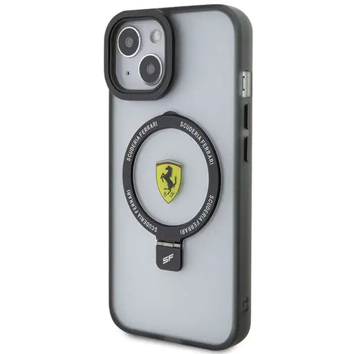 Ferrari FEHMP15SUSCAH iPhone 15 6.1’’ transparent hardcase Ring Stand 2023 Collection MagSafe - Cell phone cases