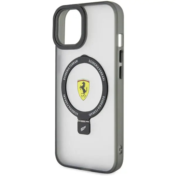 Ferrari FEHMP15SUSCAH iPhone 15 6.1’’ transparent hardcase Ring Stand 2023 Collection MagSafe - Cell phone cases