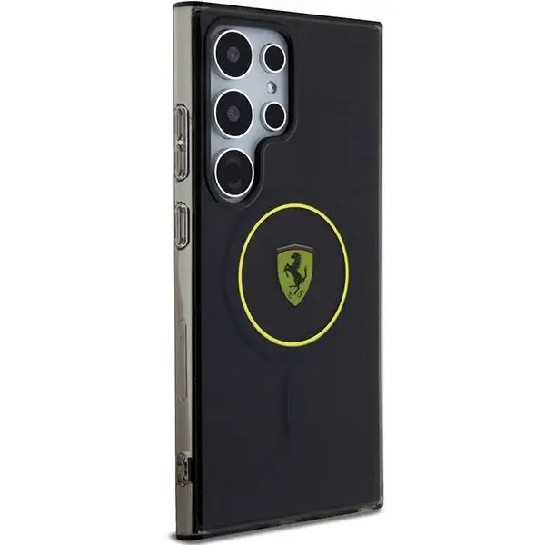 Ferrari FEHMS24LU3SMY S24 Ultra S928 yellow/yellow hardcase IML Smoked Inner Circle Line MagSafe - Cell phone cases