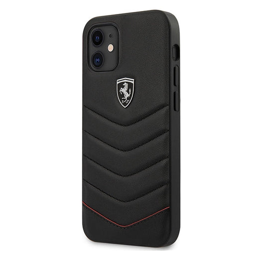 Ferrari FEHQUHCP12SBK iPhone 12 mini 5.4’’ black/black hardcase Off Track Quilted - Cell phone cases