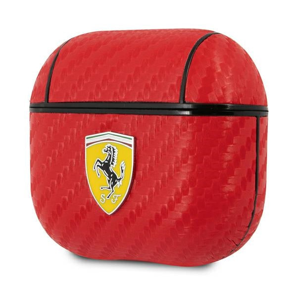 Ferrari FESA3CARE AirPods 3 cover red/red On Track PU Carbon - Cell phone cases and covers<<<HurtelXML