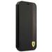 Ferrari FESAXFLBKP13SBK iPhone 13 mini 5.4’’ black/black book On Track Carbon Stripe - Cell phone cases
