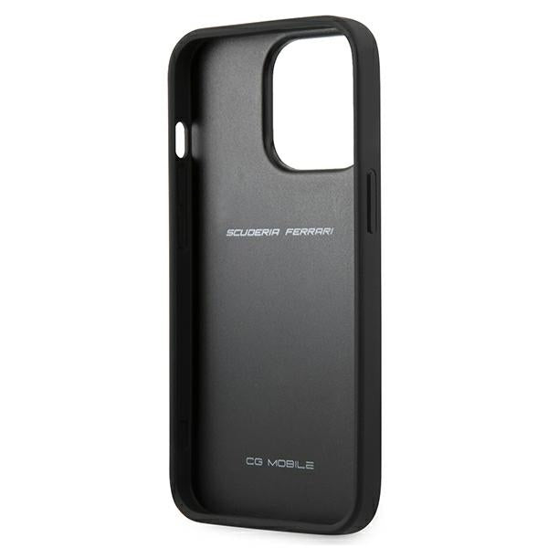 Ferrari FESAXHCP13XRE iPhone 13 Pro Max 6.7’’ red/red hardcase On Track Carbon Stripe - Cell phone cases