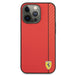 Ferrari FESAXHCP13XRE iPhone 13 Pro Max 6.7’’ red/red hardcase On Track Carbon Stripe - Cell phone cases