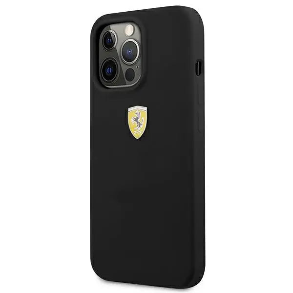Ferrari FESSIHCP13XBK iPhone 13 Pro Max 6.7’’ black/black hardcase Silicone - Cell phone cases and covers<<<HurtelXML