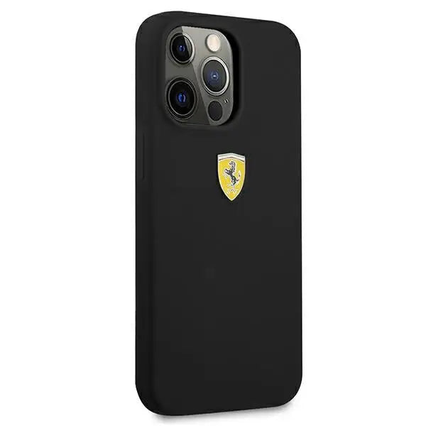 Ferrari FESSIHCP13XBK iPhone 13 Pro Max 6.7’’ black/black hardcase Silicone - Cell phone cases and covers<<<HurtelXML