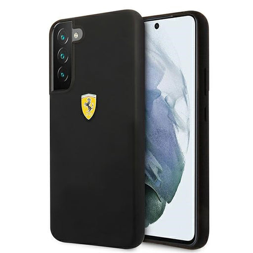 Ferrari FESSIHCS22MBK S22+ S906 black/black hardcase On Track Silicone - Cell phone cases and covers<<<HurtelXML