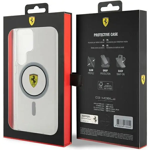 Ferrari IML Transp Inner Circle Line MagSafe case for Samsung Galaxy S24 Ultra - black - Cell phone cases