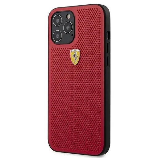 Ferrari On Track Perforated Case for iPhone 12 Pro Max 6.7’’ - Red - Cell phone cases and covers<<<HurtelXML
