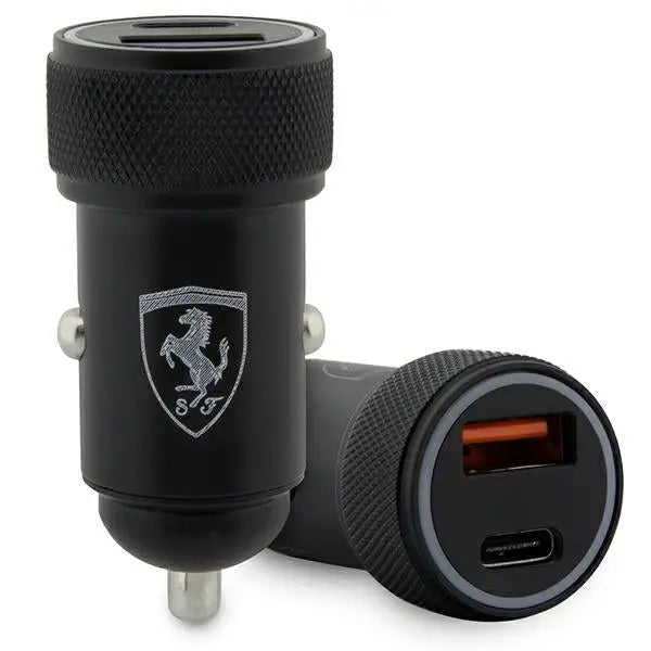 Ferrari PD-QC 3.0 20W Fast Charge Car Charger - Black - Cell phone USB charger<<<HurtelXML