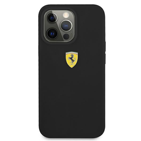 Ferrari FESSIHCP13LBK iPhone 13 Pro / 13 6.1&quot; black/black hardcase Silicone