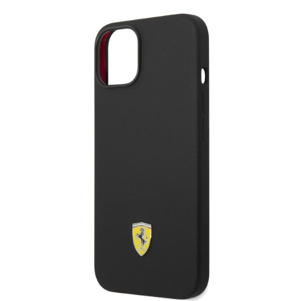 Ferrari FEHMSIP14MBK iPhone 14 Plus 6.7" black/black hardcase Silicone Metal Logo Magsafe