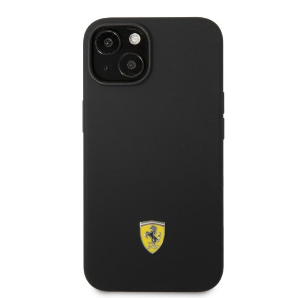 Ferrari FEHMSIP14MBK iPhone 14 Plus 6.7" black/black hardcase Silicone Metal Logo Magsafe