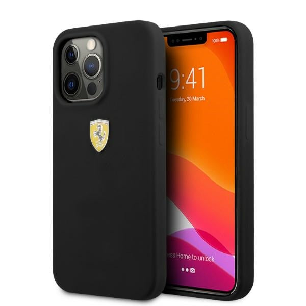 Ferrari FESSIHMP13XBK iPhone 13 Pro Max 6.7" black/black hardcase Silicone MagSafe