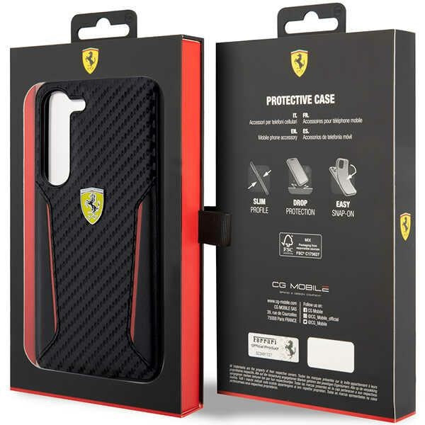 Ferrari FEHCS23MNPYK S23+ S916 black/black hardcase Carbon Contrast Edges